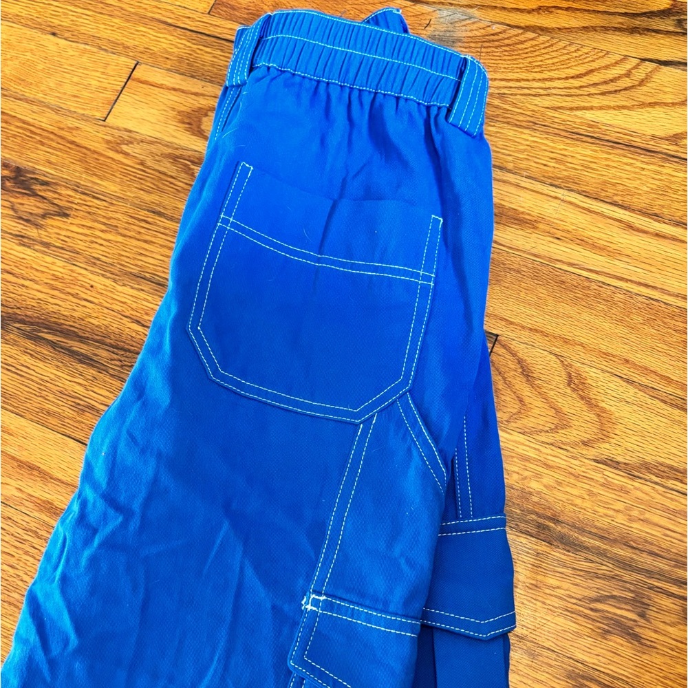blue cargo jeans